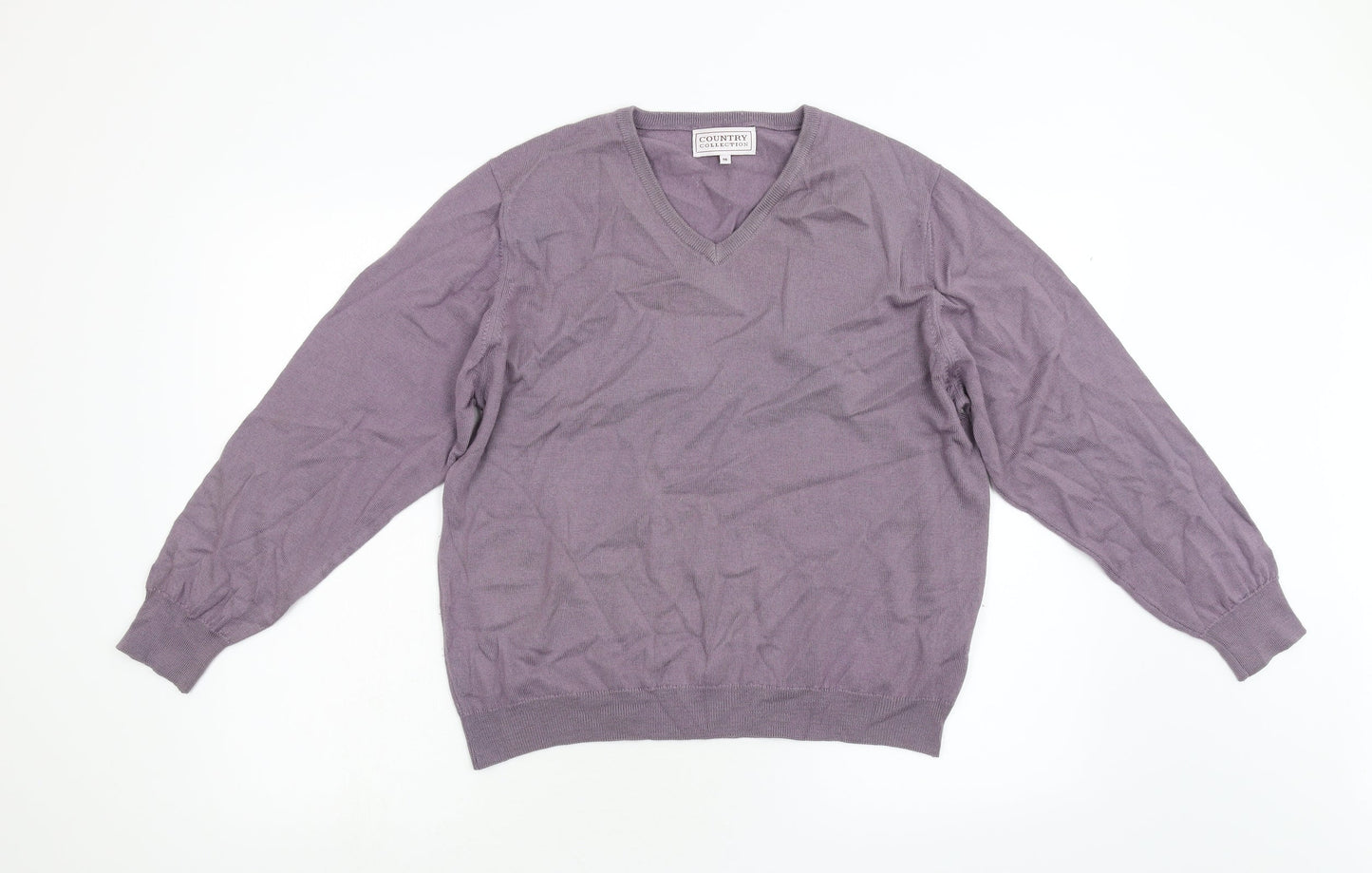 Country Collection Womens Purple  Knit Pullover Jumper Size 16