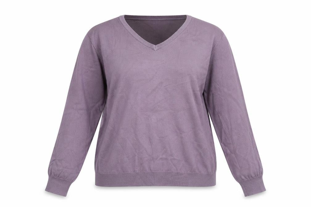 Country Collection Womens Purple  Knit Pullover Jumper Size 16