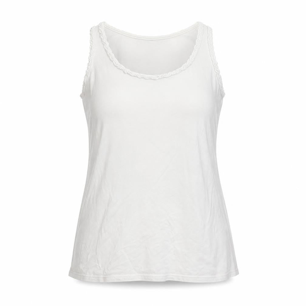 CMD Womens White   Basic Tank Size L