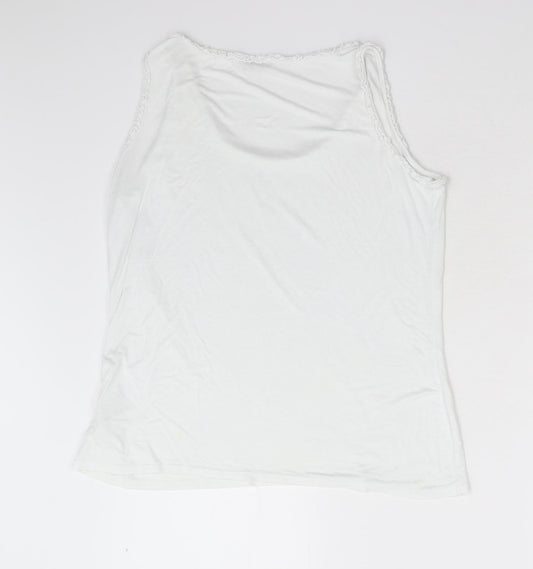 CMD Womens White   Basic Tank Size L