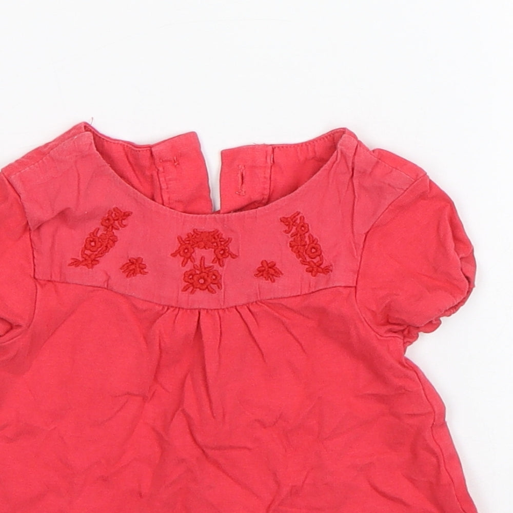 M&S Baby Red   Shift  Size 3-6 Months
