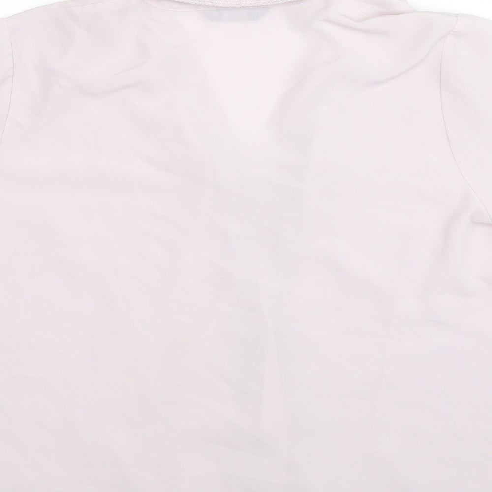 BM Collection Womens Purple   Basic Button-Up Size 18