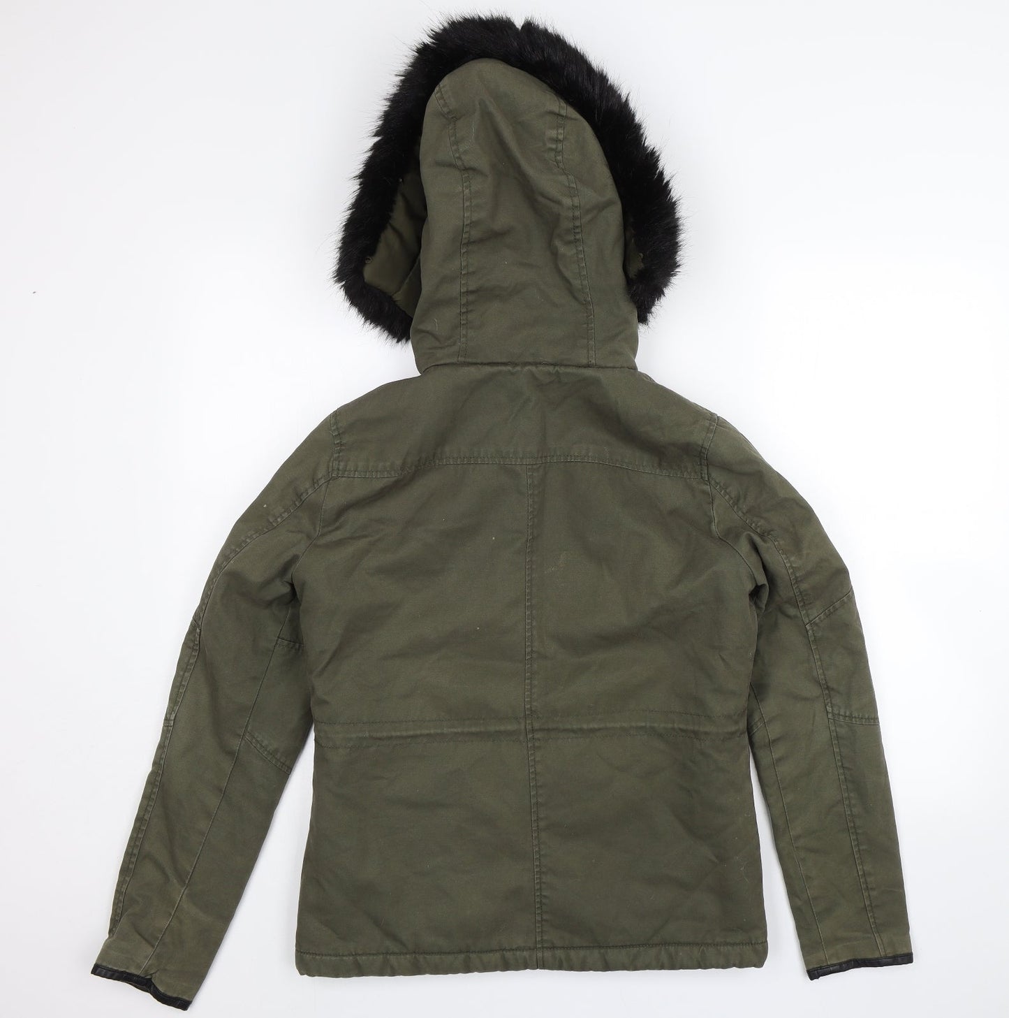 Topshop Womens Green   Parka Jacket Size 6
