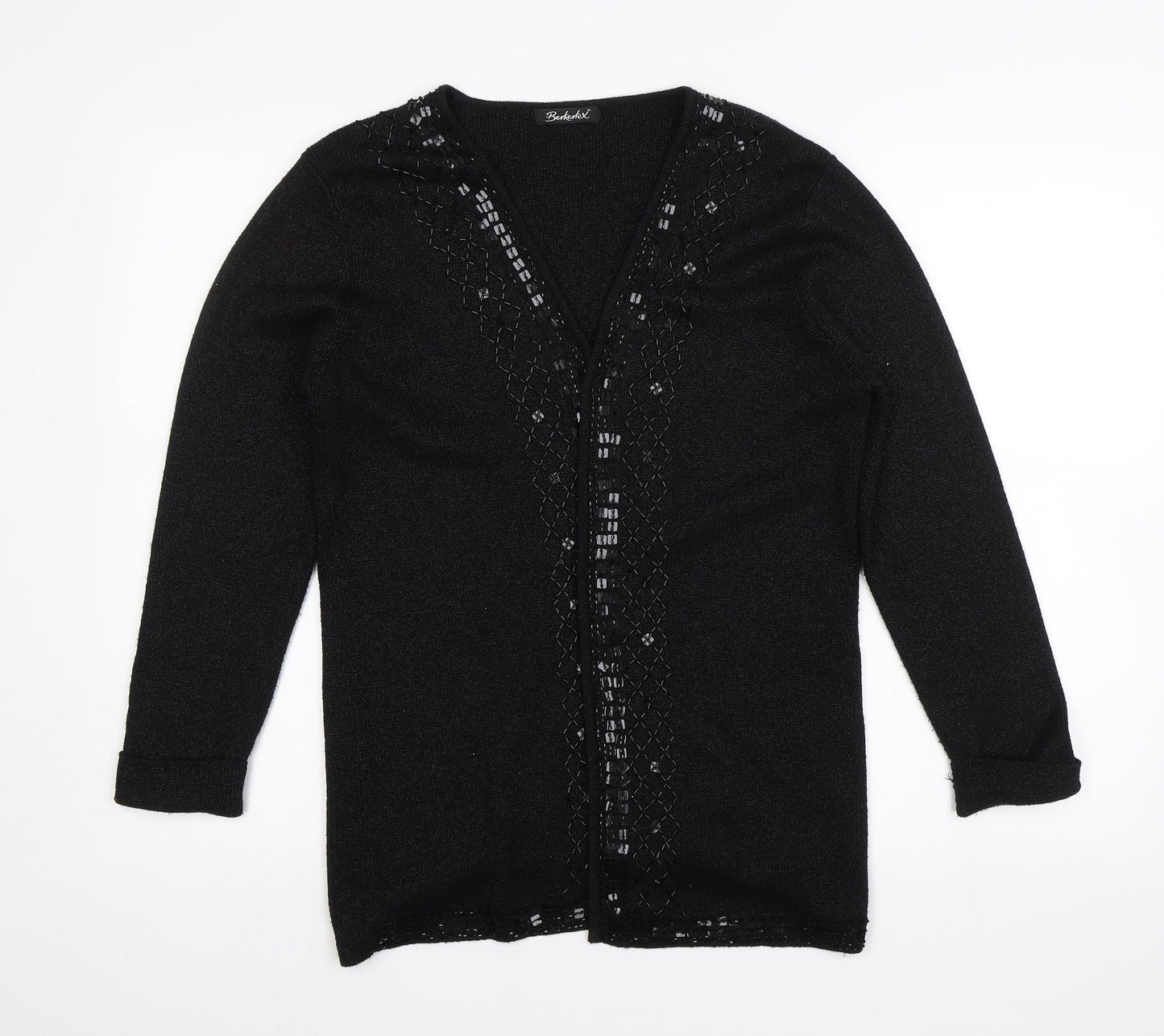 Berkertex Womens Black   Cardigan Jumper Size 10