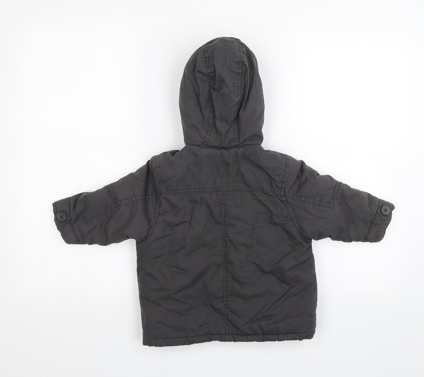 Mini Club Baby Grey   Parka Jacket Size 9-12 Months
