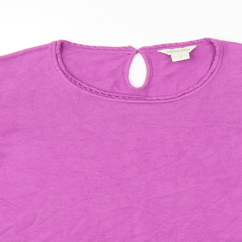 Monsoon Womens Pink   Pullover Jumper Size 12
