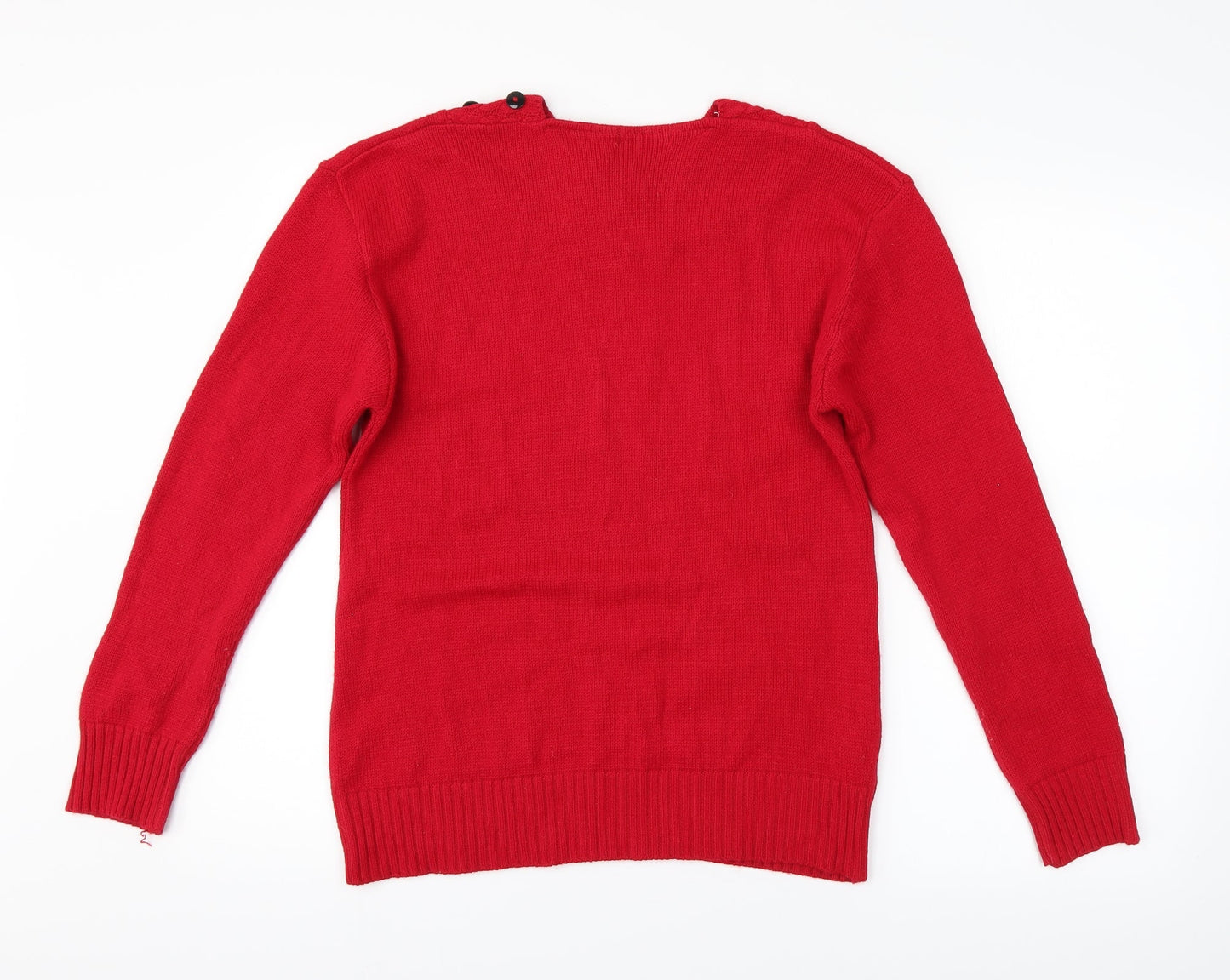 Preworn Womens Red   Pullover Jumper Size S
