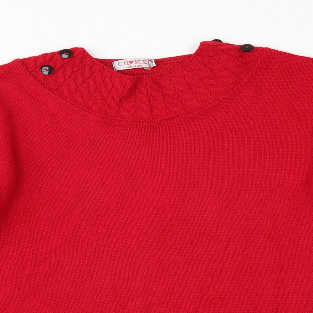 Preworn Womens Red   Pullover Jumper Size S