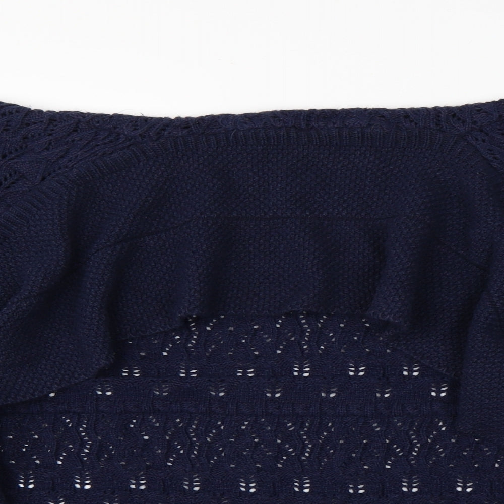 Isle Womens Blue Argyle/Diamond  Cardigan Jumper Size 10