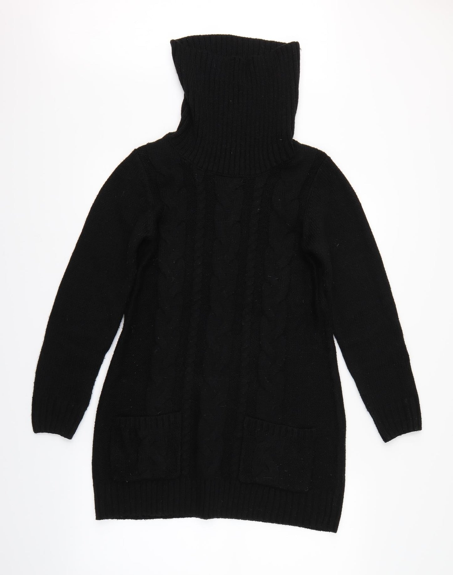 Preworn Womens Black Argyle/Diamond  Pullover Jumper