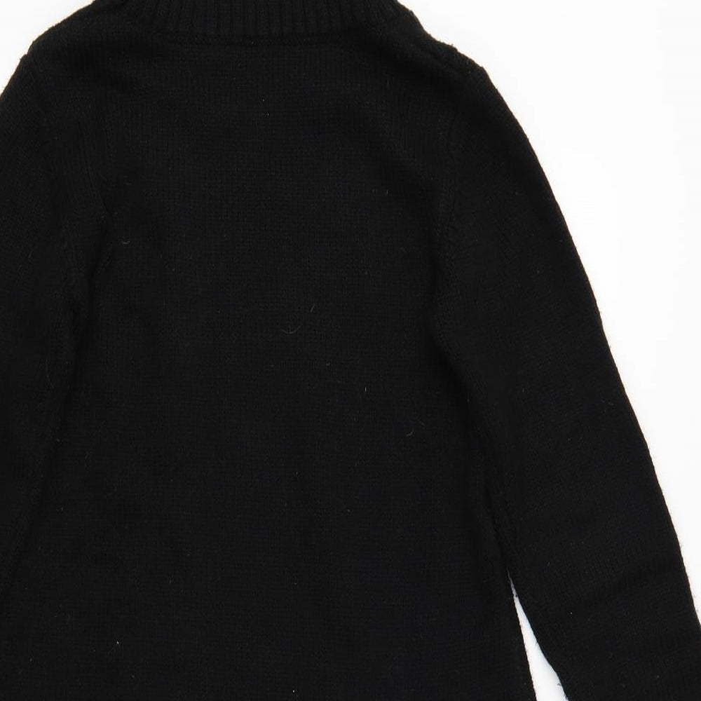 Preworn Womens Black Argyle/Diamond  Pullover Jumper