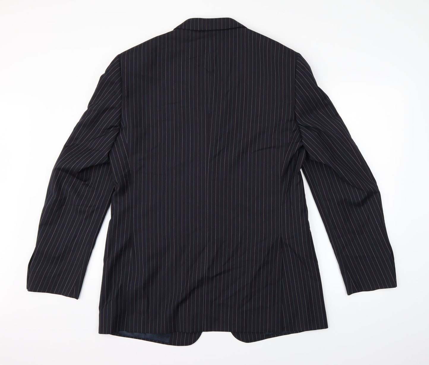 Preworn Mens Blue Striped  Jacket Suit Jacket