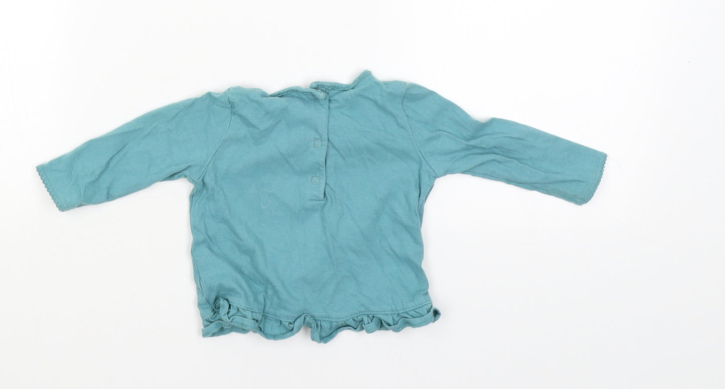 NEXT Boys Blue   Pullover Jumper Size 3-6 Months  - Bunny Hop on it