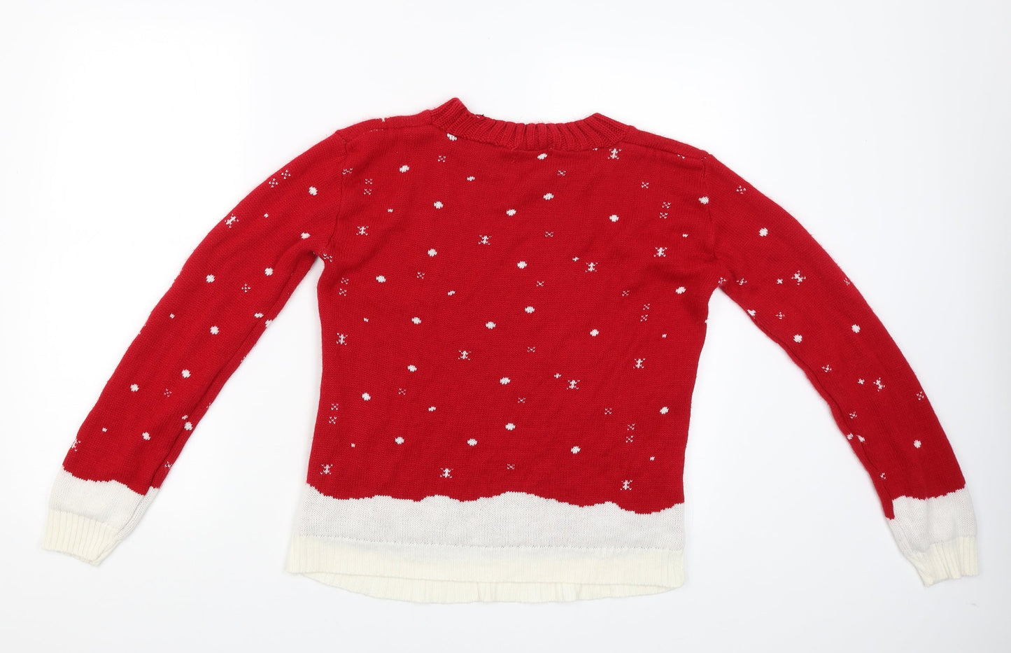 Slick Womens Red   Pullover Jumper Size M