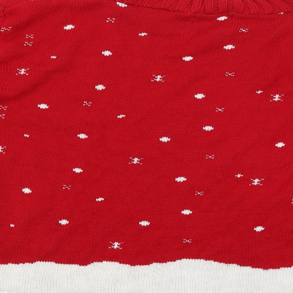 Slick Womens Red   Pullover Jumper Size M