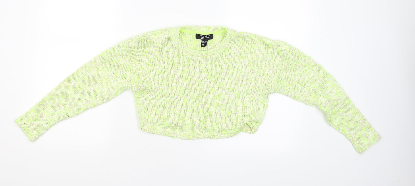 New Look Girls Yellow   Pullover Jumper Size 10-11 Years  - Cropped