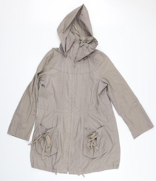 Denim Co Womens Grey   Jacket Coat Size 10