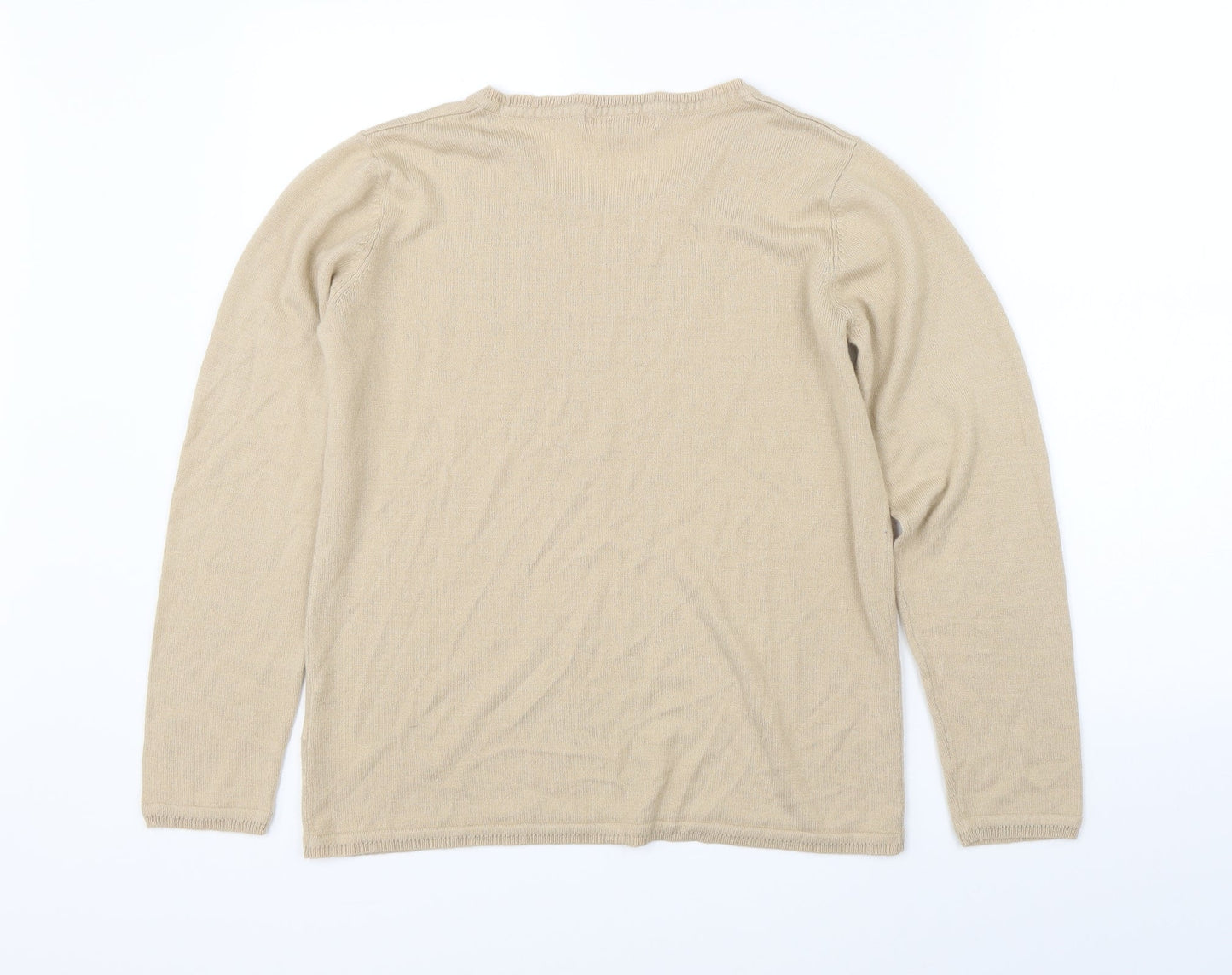Julipa Womens Beige   Pullover Jumper Size 14
