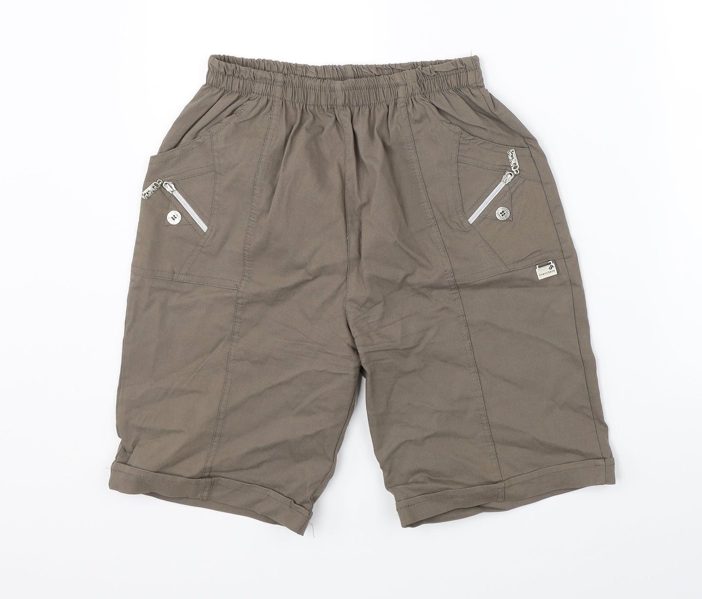 Preworn Womens Brown   Utility Shorts Size 32 in