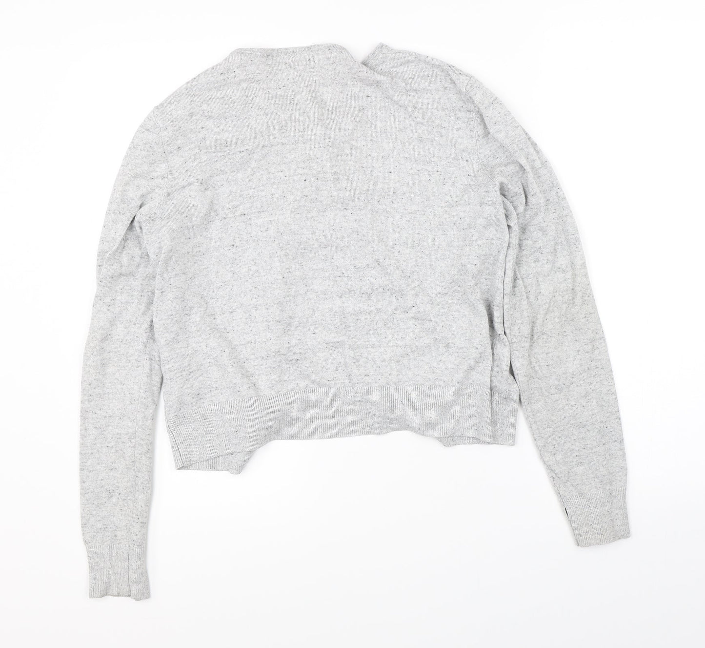H&M Womens Grey   Cardigan Jumper Size M