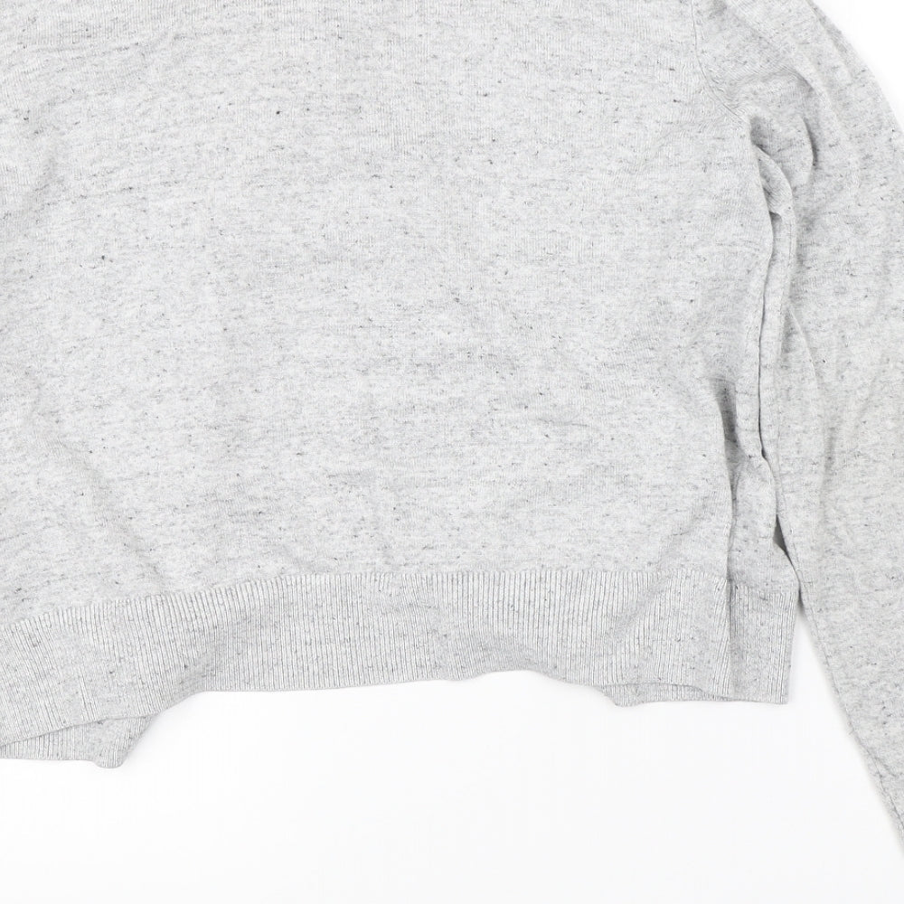 H&M Womens Grey   Cardigan Jumper Size M