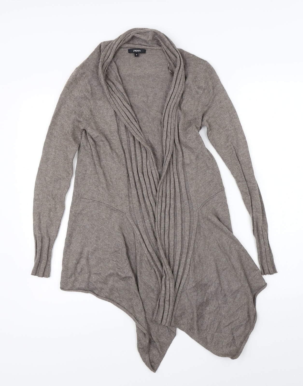 Papaya Womens Brown   Cardigan Jumper Size 8