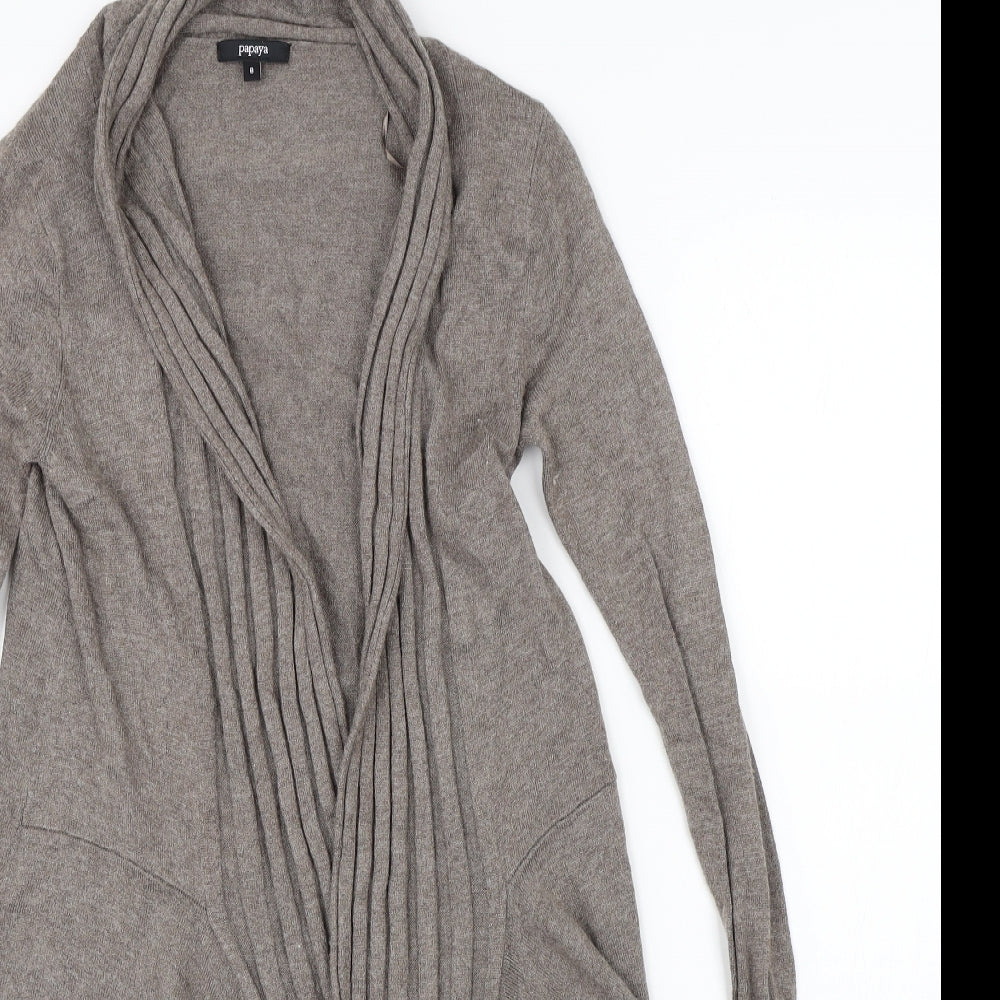 Papaya Womens Brown   Cardigan Jumper Size 8