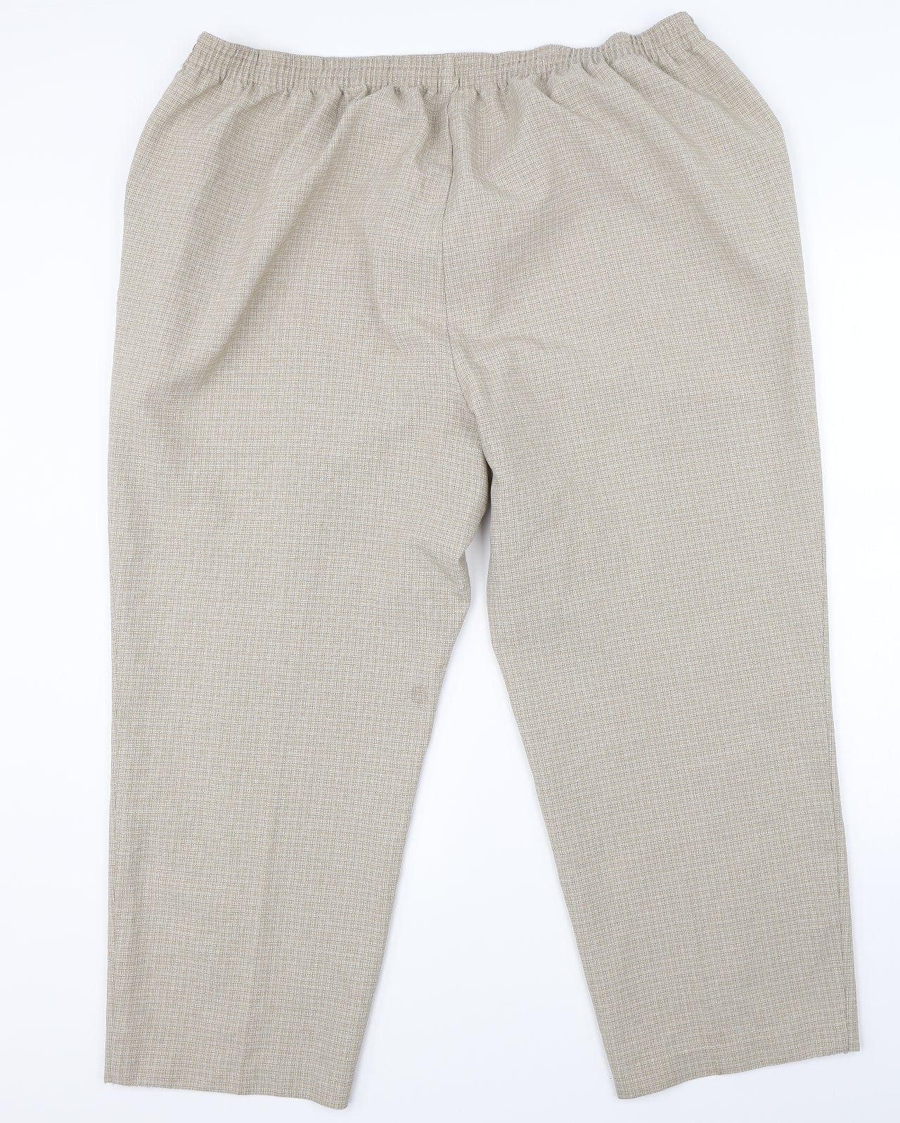 Marks & Spencer Womens Brown Check  Dress Pants Trousers Size 24 L25 in