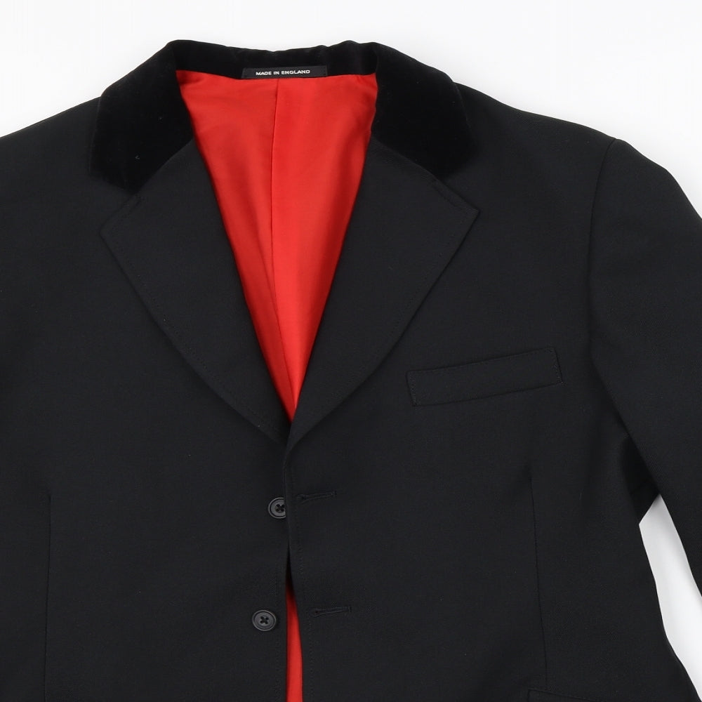 Preworn Womens Black   Jacket Suit Jacket Size 40
