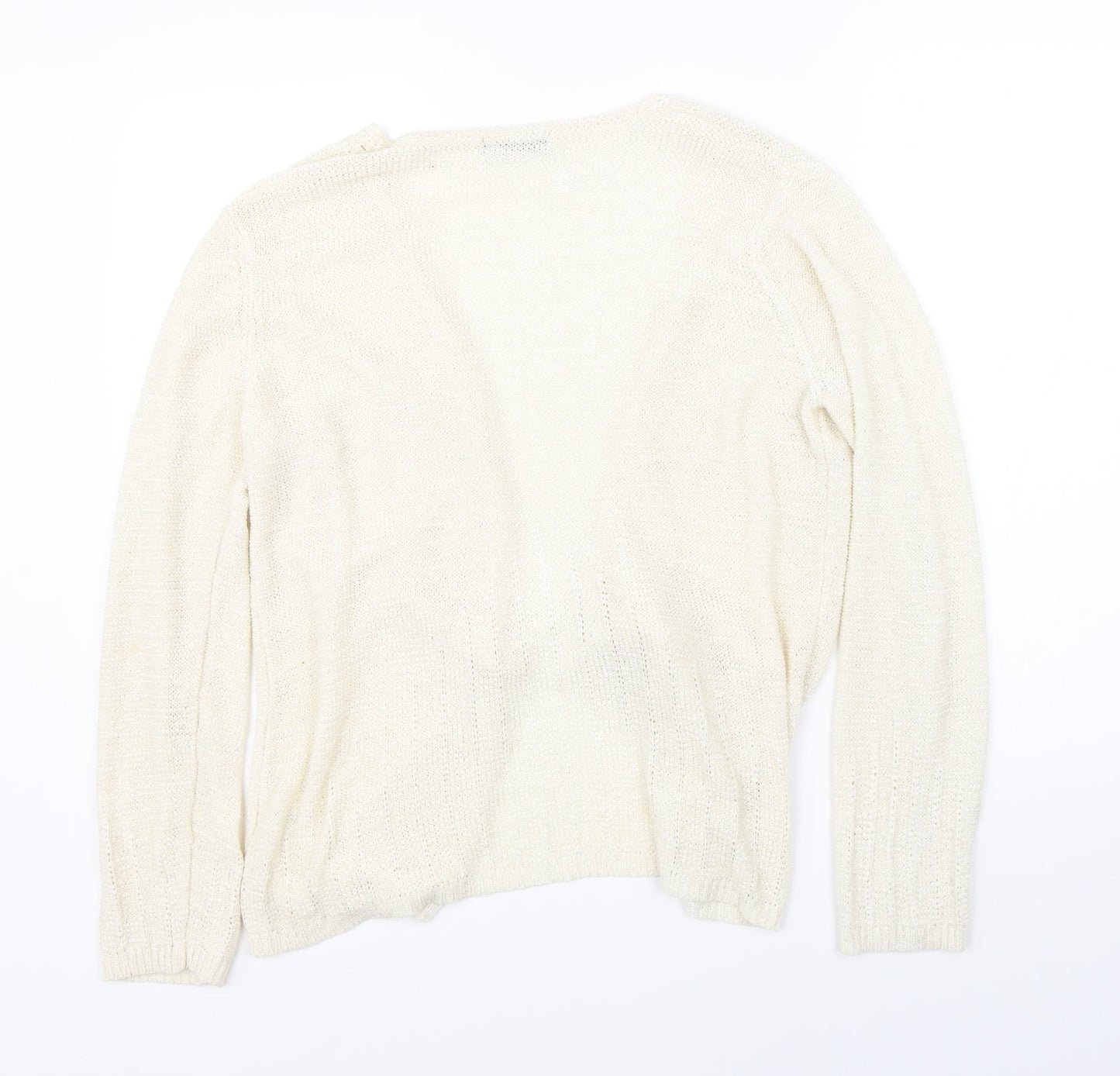 BM Womens Beige   Cardigan Jumper Size M