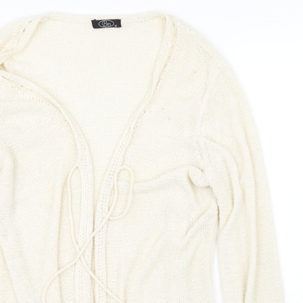 BM Womens Beige   Cardigan Jumper Size M