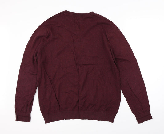 Geogrer Mens Red   Pullover Jumper Size XL