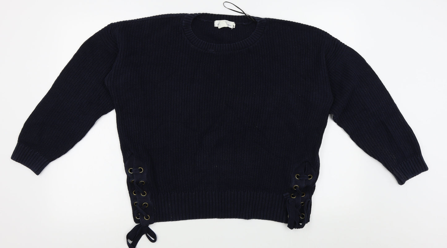 H&M Womens Blue   Pullover Jumper Size M
