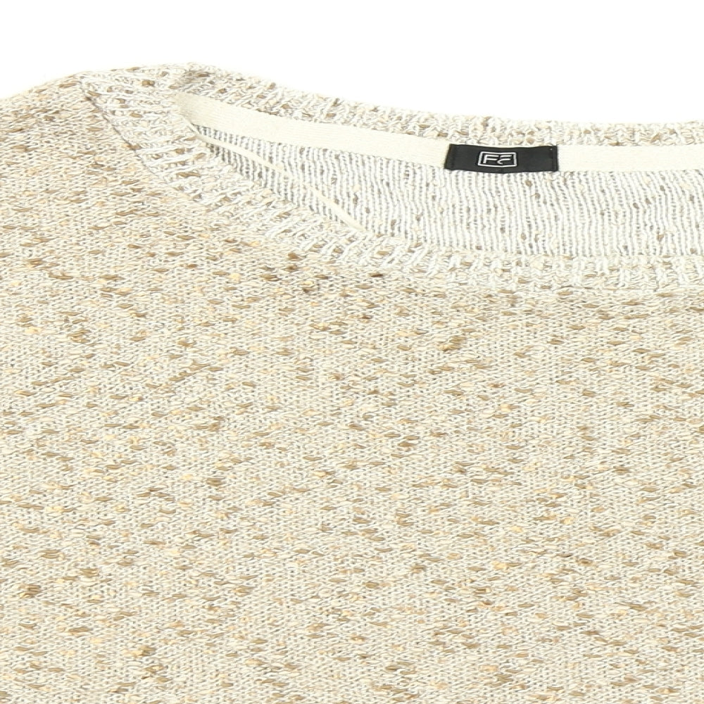 F&F Womens Beige   Cardigan Jumper Size 16