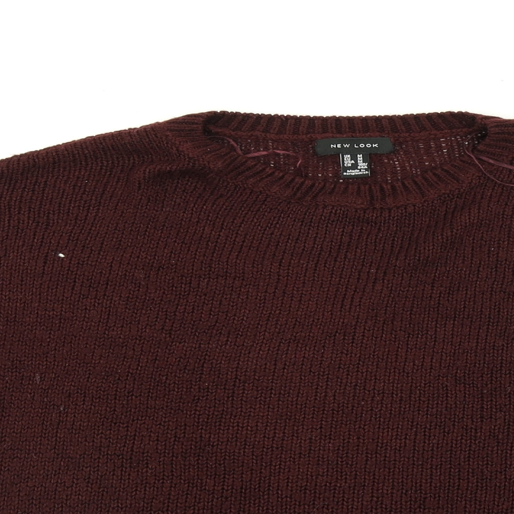 New Look Womens Red   Pullover Jumper Size M
