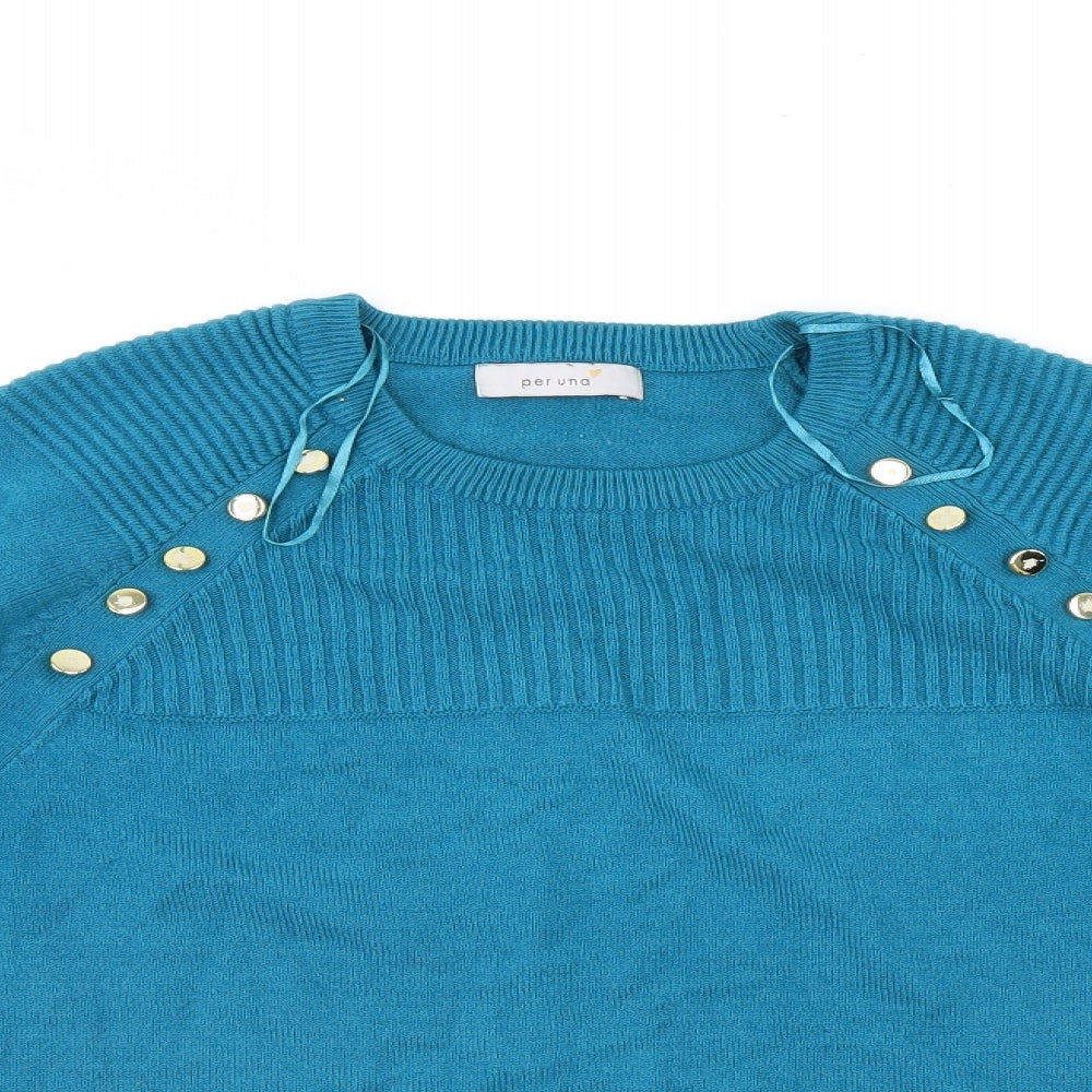 Per Una Womens Blue   Pullover Jumper