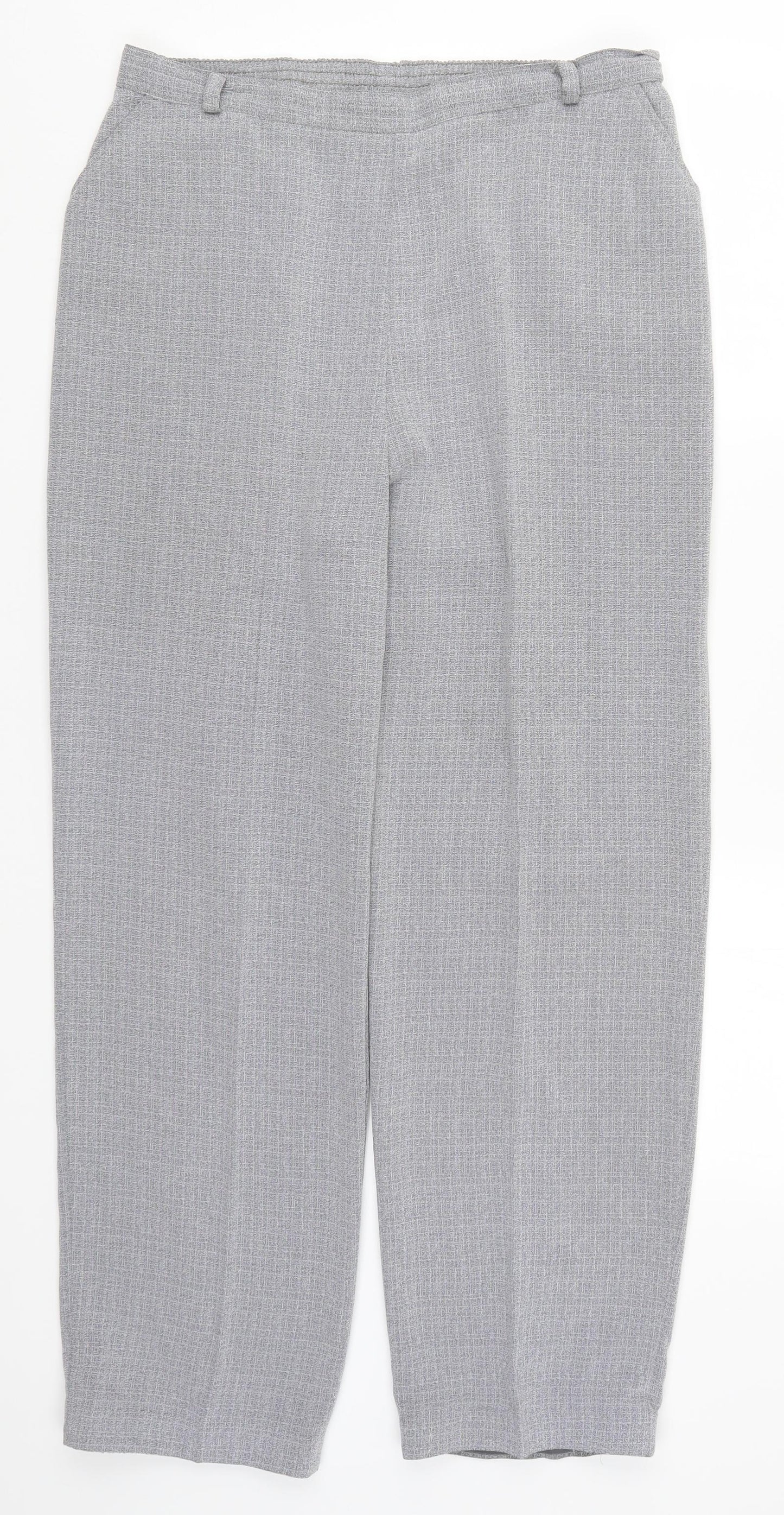 Ellie Louise Womens Grey   Trousers  Size 14 L28 in