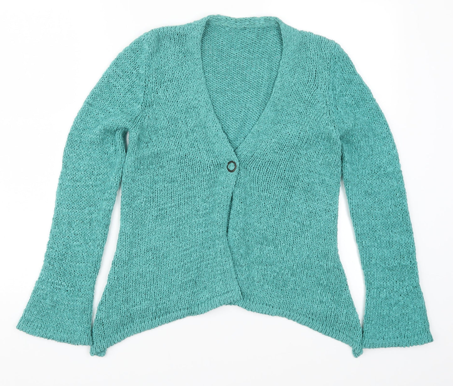 Preworn Womens Blue  Knit Cardigan Jumper Size S