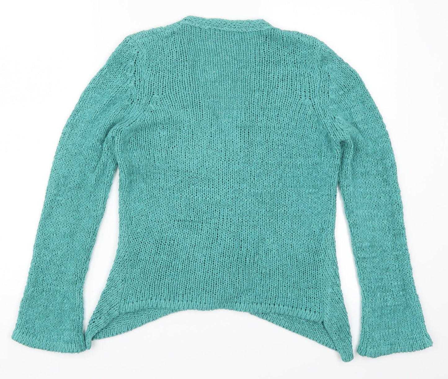 Preworn Womens Blue  Knit Cardigan Jumper Size S