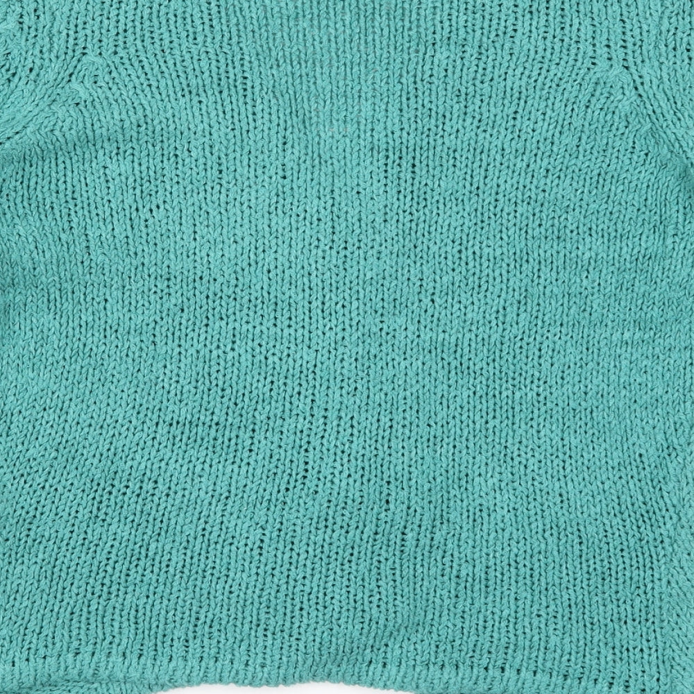Preworn Womens Blue  Knit Cardigan Jumper Size S