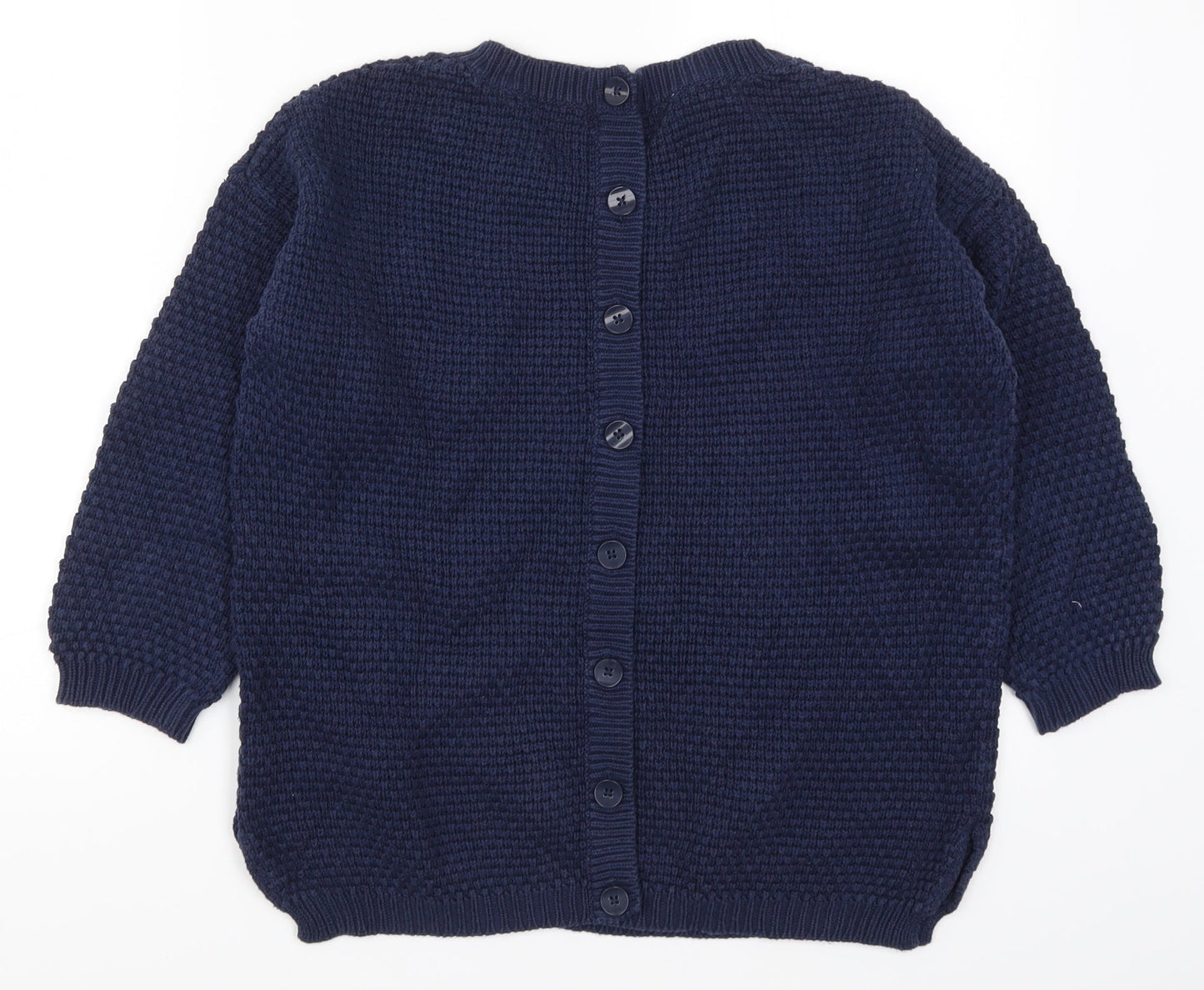 M&Co Womens Blue  Knit Pullover Jumper Size 12