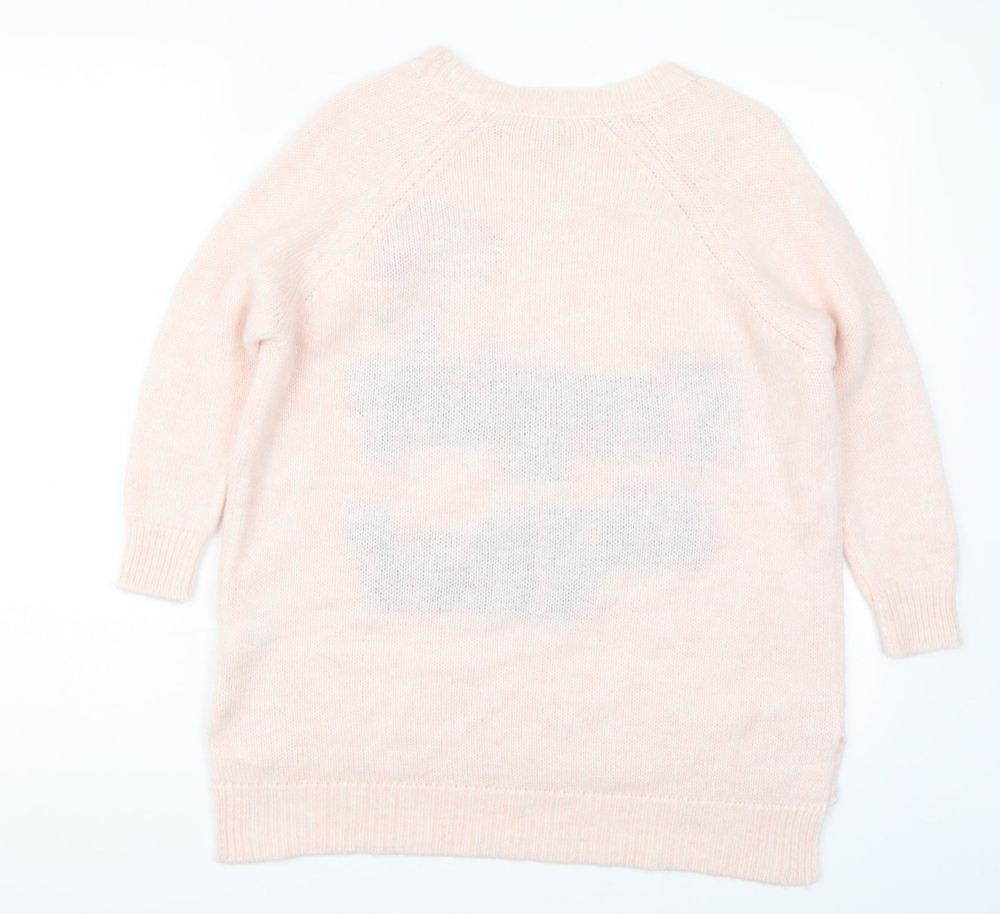 River Island Womens Pink  Knit Pullover Jumper Size 6  - Naughty or Nice