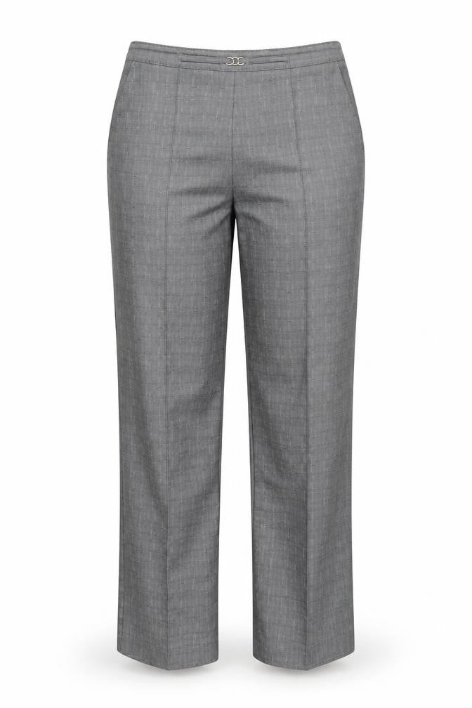 Preworn Womens Grey   Dress Pants Trousers One Size L26.5 in
