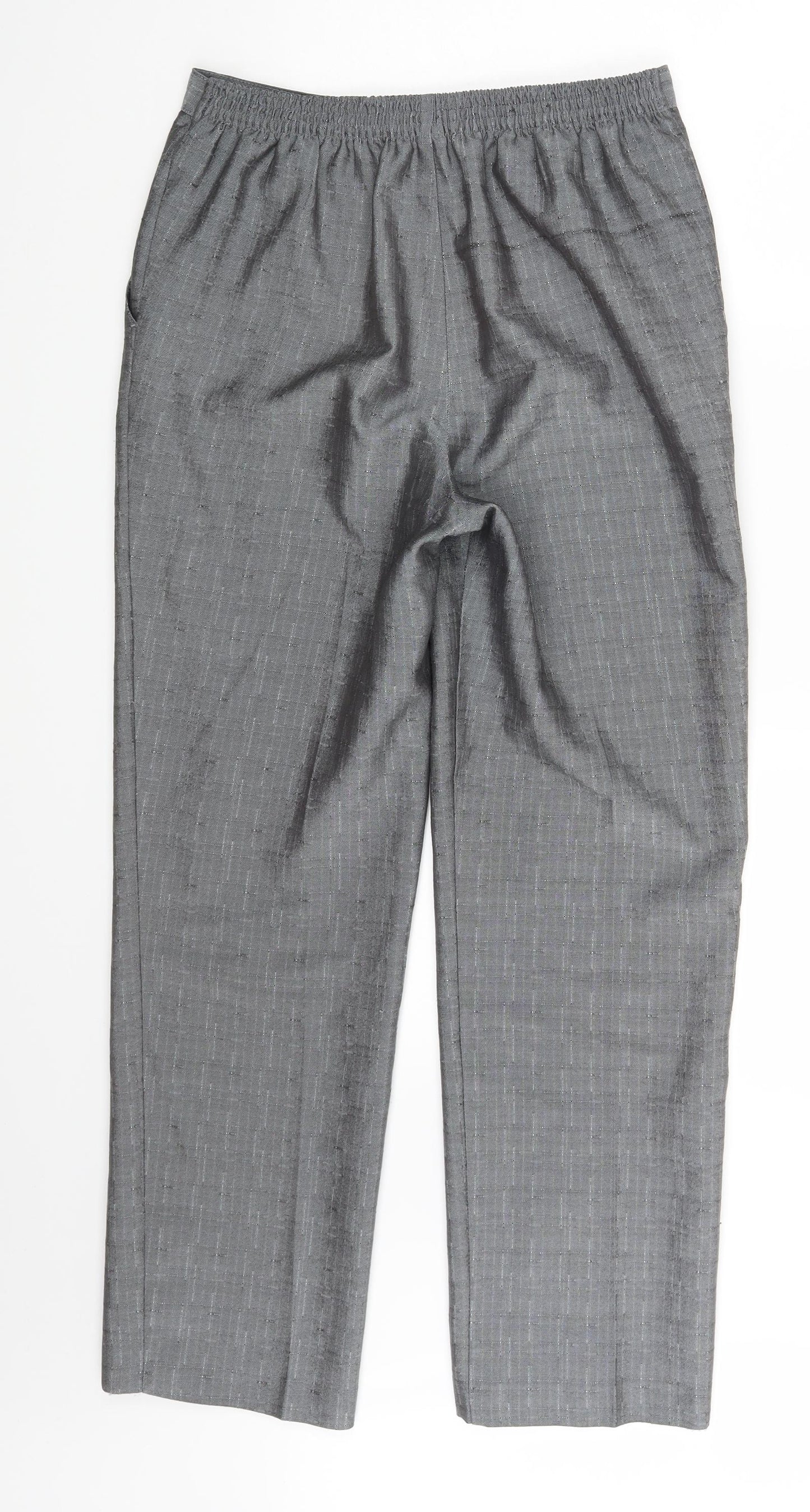 Preworn Womens Grey   Dress Pants Trousers One Size L26.5 in