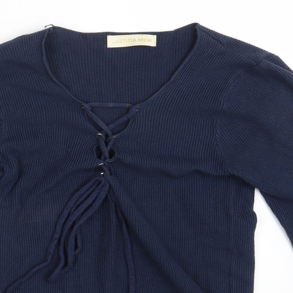 Latetitia Mem Womens Blue   Basic T-Shirt One Size