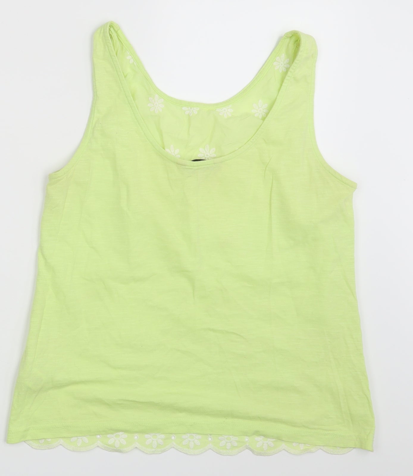 NEXT Womens Yellow Floral  Basic Tank Size 10