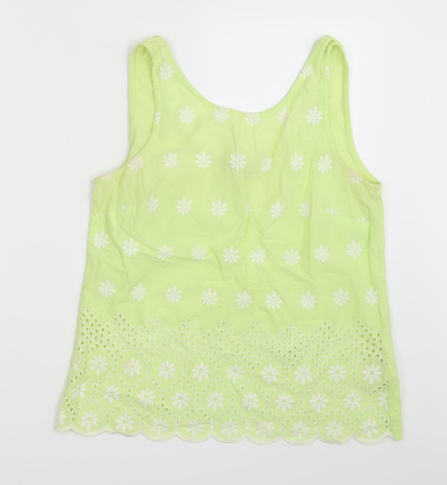NEXT Womens Yellow Floral  Basic Tank Size 10