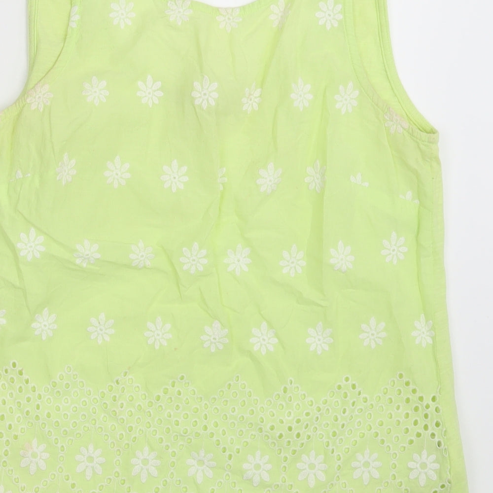 NEXT Womens Yellow Floral  Basic Tank Size 10
