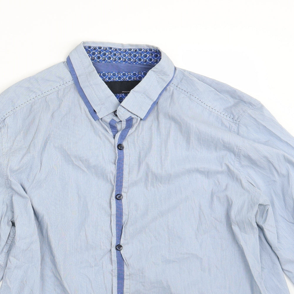 NEXT Mens Blue    Button-Up Size L