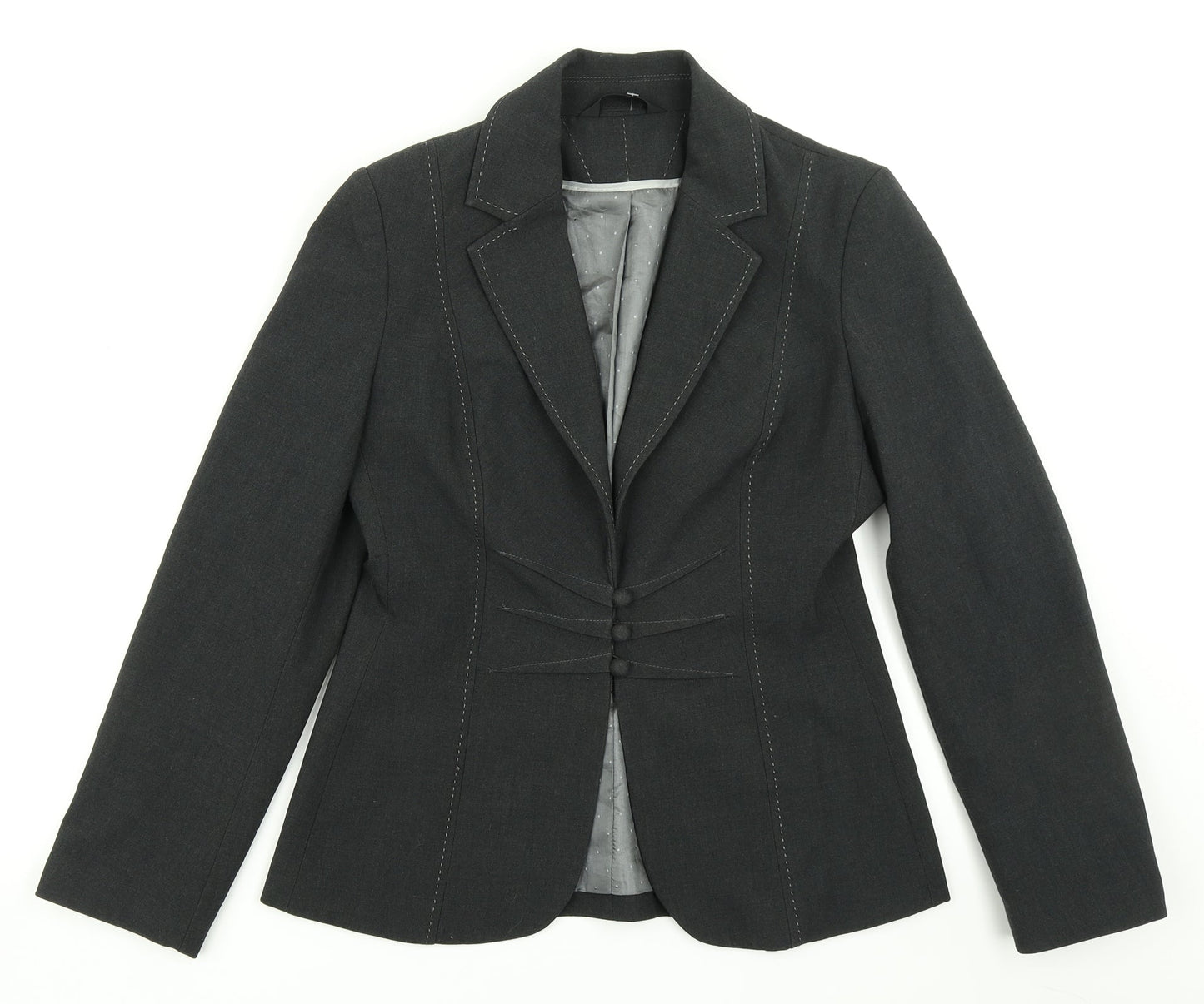 Marks & Spencer Womens Grey   Jacket Blazer Size 10